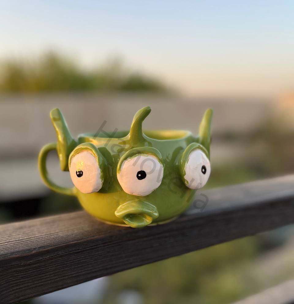 ماگ سه چشم دست ساز