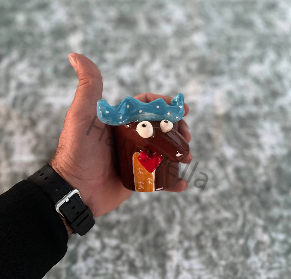 فنجان قهوه گوزن دست ساز