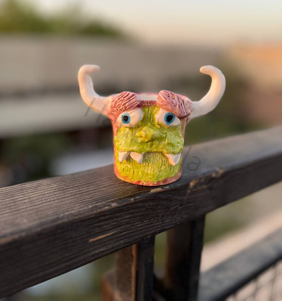 فنجان قهوه قورماغول دست ساز