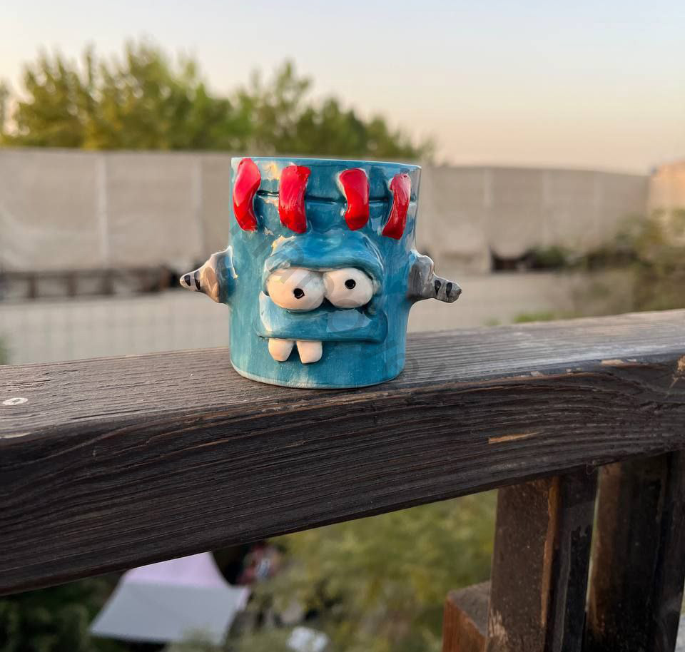 فنجان قهوه فرانکشتاین دست ساز