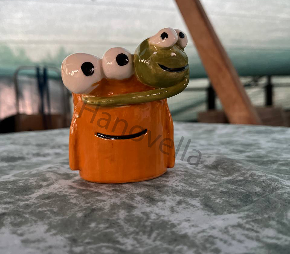 فنجان قهوه بغلی دست ساز