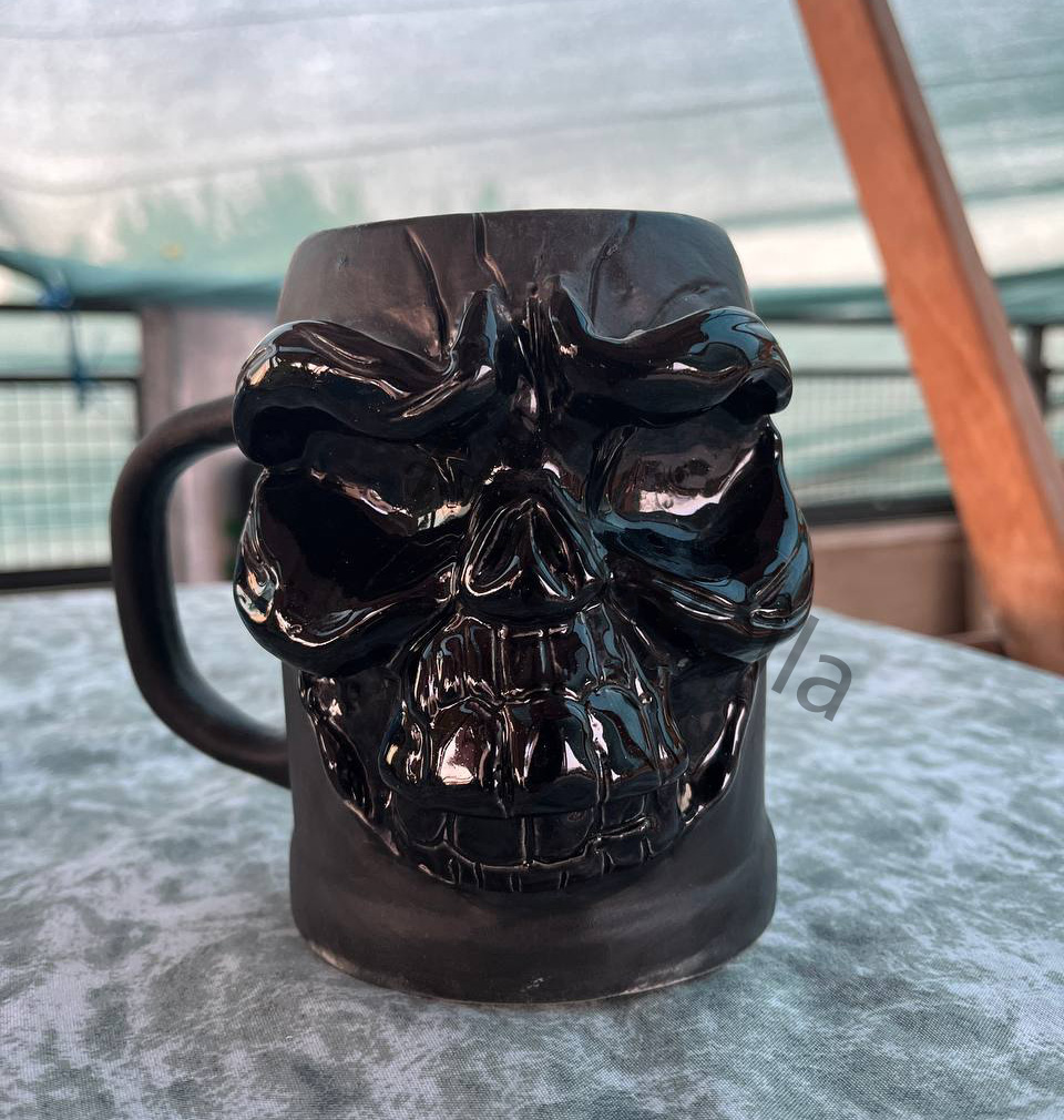 ماگ دست ساز اسکلت